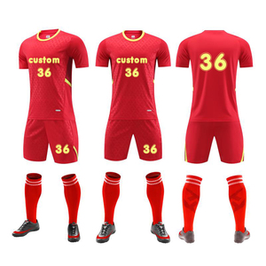 Blank Baby Youth Kid Men Football uniforme Tshirt Kit set maglia vestiti all'ingrosso per bambini maglia calcio - Product Image 2