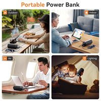 Banco de Energía Portátil de Aluminio con Salida de CA, 65W PD 100W/27000mAh, Estación de Carga para Viajes al Aire Libre, Pantalla LED, Carga Rápida