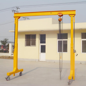 Kran Gantry Bergerak Universal 5 Ton dengan <span class=keywords><strong>Hoist</strong></span> Listrik 15m, Motor & Gear, Tinggi Angkat 25m di atas Ban - Product Image 5