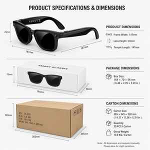 Nouvelles Lunettes Intelligentes 2026 W610 avec Caméra 8MP, WiFi, Écran Tactile Coulissant, Double Micro Anti-<span class=keywords><strong>Bruit</strong></span> et Traduction IA pour Sports <span class=keywords><strong>de</strong></span> Plein Air - Product Image 6