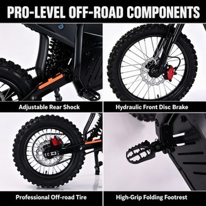 Y1 19 Volwassen Elektrische Fiets 19 Inch Off-Road E-bike Achterwielmotor USA Magazijn Snelle Verzending - Product Image 3