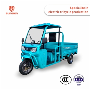 Triciclo Eléctrico de 1.6m Directo de Fábrica, Triciclo de Pasajeros de Larga Duración con Techo Solar, Triciclos de Carga para Transporte de Mercancías - Product Image 2