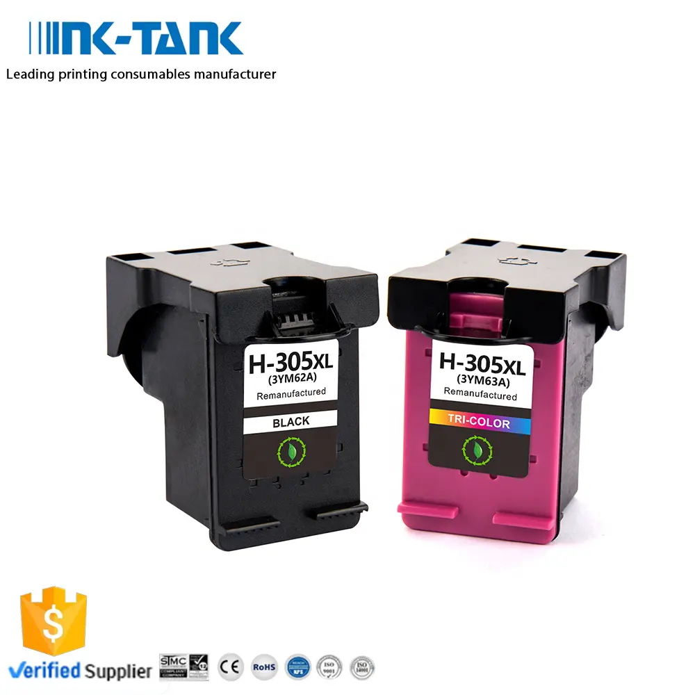 INK-TANK 305 XL 305XL için HP305XL renkli yeniden üretilmiş mürekkep püskürtmeli mürekkep püskürtmeli kartuş HP305 HP DeskJet 2710 için 4110 4120 yazıcı