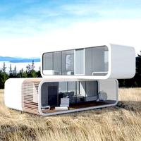 Fabrication sur mesure Petite Maison sur le thème de la pomme Conteneur préfabriqué mobile en duplex préfabriqué Structure en acier étanche à 3 chambres à coucher
