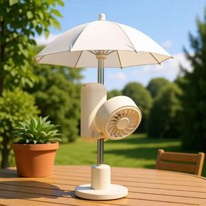<b>Umbrella</b> Clip <b>Foldable</b> Handheld Small Fan Multi-function Outdoor USB Mini Fan - Product Image 1