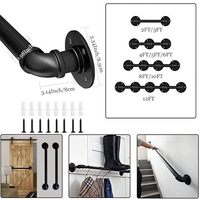 Beaux rampes construites avec des tuyaux, rampe d'escalier DIY, design d'escalier DIY, rampe murale intérieure pour personnes âgées, acier noir