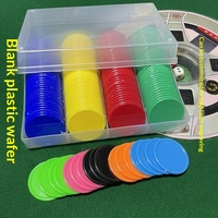 Jetons de Mahjong 160 pièces, double face avec chiffres en relief dorés, avec coffret