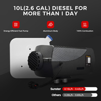 Chauffage de stationnement diesel séparé XMZ-F-D4 12V 24V 8KW avec application Bluetooth et écran LCD pour camping-car, fourgonnette, caravane, camion