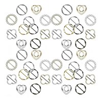 Épingles décoratives en métal de formes variées, ornées de perles et de strass, pour accessoires vestimentaires, utilisables en toutes saisons