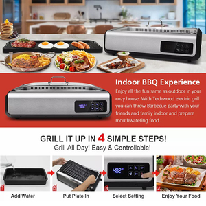 Grill électrique d'intérieur pour <span class=keywords><strong>barbecue</strong></span>, rôtissoire, appareil à <span class=keywords><strong>raclette</strong></span> sans fumée - Product Image 4