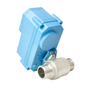 Válvula Inteligente con Control Remoto Inalámbrico, Alimentada por Batería, Niquelada, Rosca Externa de Cobre DN15-25, para Uso en Exteriores con Agua y Aire - Product Image 1