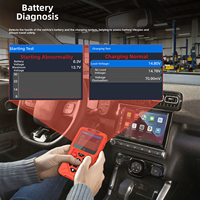 Escáner OBDII Profesional M60 para Auto y Moto, Detector de Fallas del Motor, Herramienta de Diagnóstico con Reinicio de ECU y Prueba de Batería
