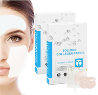 Masque facial hydratant au collagène nano soluble OEM Patchs de collagène fondant de haute pureté Dissolvant le film de collagène réduisant les rides