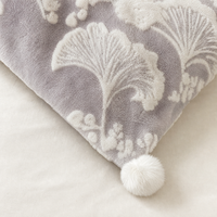 Couverture en polaire de luxe 100% fibre de polyester, couverture de canapé moderne minimaliste à motifs floraux jacquard pour la chambre à coucher