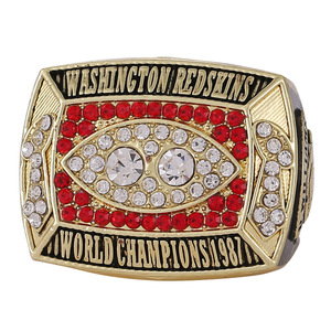 Anelli del Campionato 1987 dei Washington Redskins, Anelli Sportivi Classici Vintage Placcati in Oro, Ideali come Regali per Feste - Product Image 2