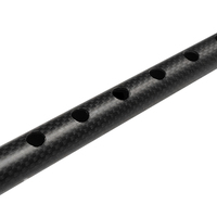 Tube en fibre de carbone 3K avec trous pré-percés, haute rigidité, léger, tube CFRP usiné CNC pour l'assemblage de châssis de drone