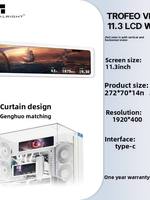 Écran LCD secondaire 11,3 pouces 4K IPS grand angle à fixation magnétique pour PC, idéal pour la surveillance interne des composants de l'ordinateur de jeu DIY