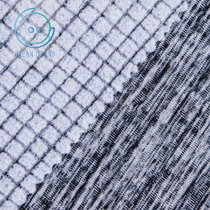 Tela de Punto Elástica Estampada de Alta Calidad, Tejido de Felpa a Cuadros, Superventas - Product Image 2