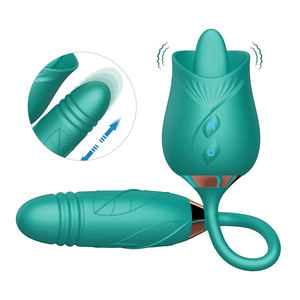 3 In 1 Tong Likken Rekbare Volwassen <span class=keywords><strong>2025</strong></span> Rose Seksspeeltje Vibrator Dildo Seksspeeltjes Voor Vrouwen Mooligirl Rose - Product Image 3