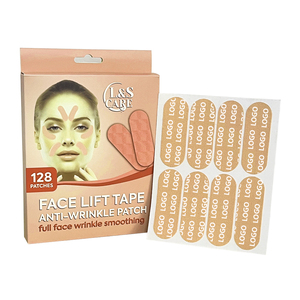Vendita calda lifting del viso nastro OEM Anti-rughe per viso e collo lifting patch 128 toppe/scatola - Product Image 1