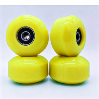 Roues de skateboard en PU 52x32mm 95A pour street trick, roues de double kickboard avec roulements ABEC9 préinstallés, lot de 4 pièces, vente en gros