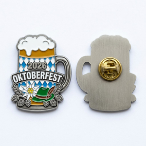 Marchandises à thème bavarois très tendance, mug à bière personnalisé, badge en émail de collection pour la promotion des brasseries - Product Image 3