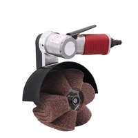Polisseuse à métal, tampon pneumatique en forme de jackfruit, meule en tissu émeri, brosse d'apprêt, machine à polir les rainures métalliques
