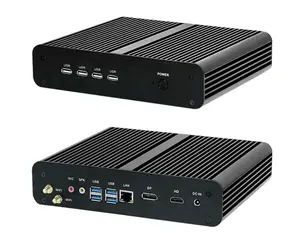 Bulk Latest Fanless Mini PC i7 10510U/i7 10710U/i7 1165G7/i7 1255U CPU DDR4 DP HD 12V mini desktop computer