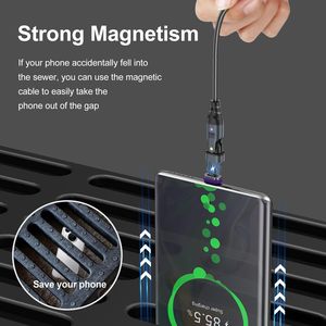 <span class=keywords><strong>C</strong></span>âble de <span class=keywords><strong>charge</strong></span> <span class=keywords><strong>rapide</strong></span> 5A en nylon magnétique, alliage d'aluminium, <span class=keywords><strong>type</strong></span> <span class=keywords><strong>C</strong></span>, 240W, <span class=keywords><strong>charge</strong></span> <span class=keywords><strong>rapide</strong></span>, 1,8m, blindage tressé, connecteur rotatif 3 en 1 - Product Image 5