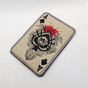 ตราสัญลักษณ์รูปหัวกะโหลกการ์ดเดธสเปดสำหรับกิจกรรมกลางแจ้งแบบยุทธวิธี พร้อมแถบตีนตุ๊กแก - Product Image 5