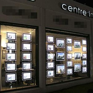 A3 A4 Landscape Window Hanging Acrylic Backlit Picture Frame Rectangle Advertising <b>Led</b> <b>Light</b> <b>Box</b> Display - Product Image 6