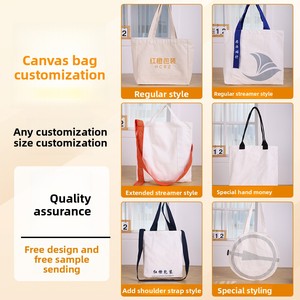 Túi Tote Nữ Vải Canvas Cao Cấp Chất Lượng Tốt In Logo Tùy Chỉnh Khuyến Mãi 100% Vải Canvas Cotton - Product Image 3