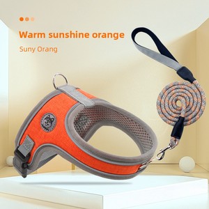 Set di Guinzaglio e Pettorina per Cani Stile Sella Sportiva di Lusso, Facile da Indossare, Riflettente, con Fibbia Anti-Esplosione per Cani di Piccola e Media Taglia - Product Image 3