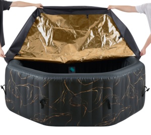 Bain à remous <span class=keywords><strong>gonflable</strong></span> fiable 550L Grande capacité PVC Portable Pliable Facile à ranger et à entretenir Vente en gros pour les opérateurs de camping - Product Image 5