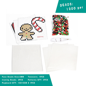 Venta al por mayor de juguetes educativos para niños, juego de caja de colores, cuentas de plástico de 5mm, cuentas de Navidad Diy Hama Perler - Product Image 4