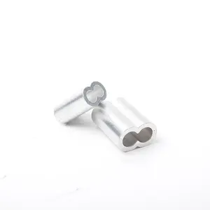 Aluminium-Drahtseil-End klemme 1,5mm 2mm 3mm 4mm 5mm 6mm Für die Verbindung von Kabel drahtseilen