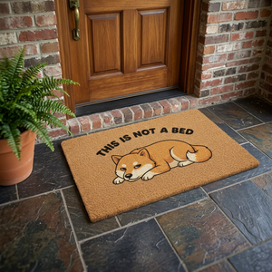 Natural PVC Dog Design Solid Color Non-Slip Modern Rectangle <b>Mat</b> for Kitchen Bathroom & Living Room - Product Image 2