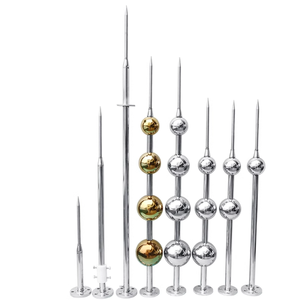 ステンレススチール & 銅<span class=keywords><strong>ESE</strong></span>ライトニングロッド400KAライトニングアレスター付き高層ビルライトニングプロテクション - Product Image 1