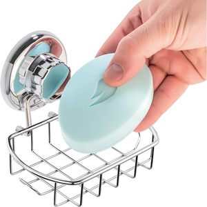Portasapone HASKO lucidato in acciaio inossidabile SS304 potente ventosa a ventosa per bagno porta portasapone