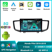 Autoradio Android pour Honda Pilot 2016 2017 2018 Lecteur multimédia vidéo GPS Navigation Sans fil Car-play DSP