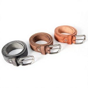 Cinturón de Cuero Genuino SINEWY SPORTS, Piel de Vaca, Color Sólido, Hebilla de Acero Rectangular, Casual, Duradero para Hombre - Product Image 5