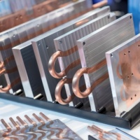 Plaque de refroidissement liquide en acier inoxydable et aluminium usinée CNC, base personnalisée, tube en cuivre, dissipateur thermique OEM, GPU, carte mère, fil EDM