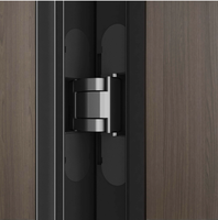 Porte en bois invisible moderne sur mesure, prix d'usine, sans cadre, intérieure/extérieure, blanche, étanche, pour chambre d'hôtel