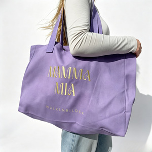 Bolsa de <span class=keywords><strong>Playa</strong></span> <span class=keywords><strong>XL</strong></span> Shopper, Elegante, con Estampado Digital a Rayas, de Lona, con Cierre de Cremallera, Asa para Llevar al Hombro, 48x35x12cm - Product Image 3