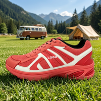 Sneakers de course rétro unisexes entièrement personnalisables, dessus en mesh respirant, couleur contrastée, amortissement des chocs, lacets, chaussures de sport été-printemps