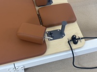 Machine de Pilates Reformer portable en aluminium blanc, pliable et compacte, pour la maison et la salle de sport