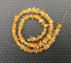 16"Long Natural Citrine Gemstone Smooth Uncut Chips Beads for Jewelry Making Yellow 2020 Popular Natural DIY <b>Bracelet</b> Necklace - Product Image 4