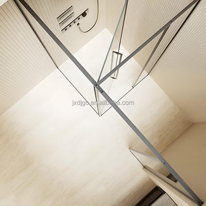 Porte de <span class=keywords><strong>douche</strong></span> carrée sans cadre en verre italien de luxe de haute qualité, plateau rectangulaire, barre porte-serviettes, écran de baignoire populaire pour salle de bain - Product Image 6