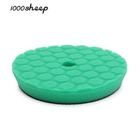 Tampons de polissage en mousse professionnels 1000Sheep Green de 6 pouces pour voitures, tampons de lustrage durables, abrasifs grossiers pour carrosseries de voitures OEM