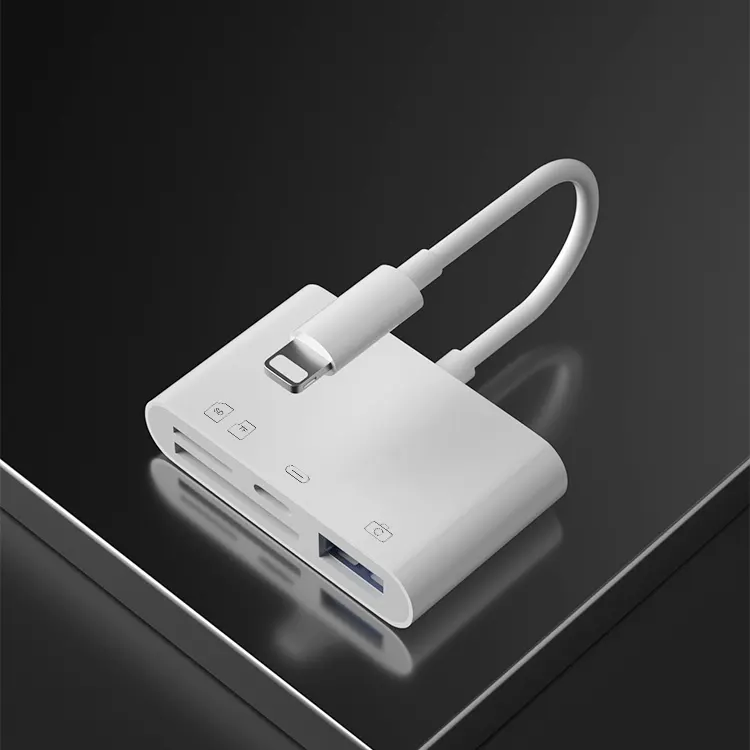4 ב 1 מצלמה ברקים OTG USB דיסק און קי Otg מתאם עבור iphone